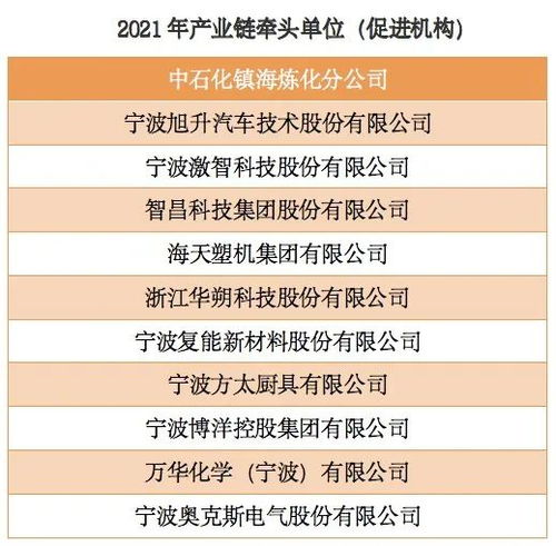 這些企業將牽頭寧波十大標志性產業鏈建設