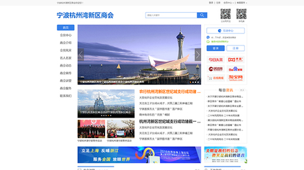 寧波杭州灣新區商會網站建設
